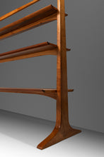 Load image into Gallery viewer, Mid-Century Modern Profile Pyramidal Bookshelf / Étagère / Room Divider in Walnut by John Van Koert for Drexel, USA, c. 1950&#39;s-ABT Modern
