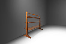Load image into Gallery viewer, Mid-Century Modern Profile Pyramidal Bookshelf / Étagère / Room Divider in Walnut by John Van Koert for Drexel, USA, c. 1950&#39;s-ABT Modern
