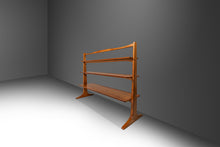 Load image into Gallery viewer, Mid-Century Modern Profile Pyramidal Bookshelf / Étagère / Room Divider in Walnut by John Van Koert for Drexel, USA, c. 1950&#39;s-ABT Modern
