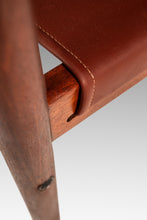 Load image into Gallery viewer, Mid-Century Modern "Roxinho" Sling Lounge Chair in Leather &amp; Teak by Michel Arnoult for Mobilia Cotemporânea, Argentina, c. 1970s-ABT Modern
