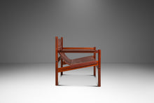 Load image into Gallery viewer, Mid-Century Modern "Roxinho" Sling Lounge Chair in Leather &amp; Teak by Michel Arnoult for Mobilia Cotemporânea, Argentina, c. 1970s-ABT Modern
