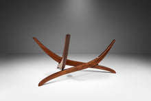 Load image into Gallery viewer, Mid-Century Modern Sculptural Coffee Table in Walnut w/ Kidney-Shaped Glass Top by Forest Wilson, USA, c. 1960&#39;s-ABT Modern
