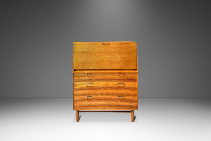 Mid-Century Modern Secretary Desk / Gentlemen's Dresser / Chest of Drawers by Raymond Loewy for Mengel, USA, c. 1960s-ABT Modern