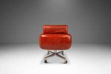 Load image into Gallery viewer, Mid-Century Modern Swivel Lounge Chair in Leather by Frank Doerner for Doerner 'Faultless' Limited Release for John Stuart, USA, c. 1970s-ABT Modern
