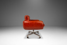 Load image into Gallery viewer, Mid-Century Modern Swivel Lounge Chair in Leather by Frank Doerner for Doerner 'Faultless' Limited Release for John Stuart, USA, c. 1970s-ABT Modern
