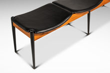 Load image into Gallery viewer, Mid-Century Modern Three Seat Gallery Bench in Oak &amp; Leather by Arthur Umanoff for Washington Woodcraft, USA, c. 1960s-ABT Modern
