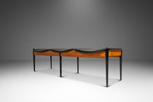 Load image into Gallery viewer, Mid-Century Modern Three Seat Gallery Bench in Oak &amp; Leather by Arthur Umanoff for Washington Woodcraft, USA, c. 1960s-ABT Modern
