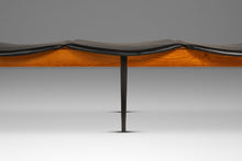 Load image into Gallery viewer, Mid-Century Modern Three Seat Gallery Bench in Oak &amp; Leather by Arthur Umanoff for Washington Woodcraft, USA, c. 1960s-ABT Modern
