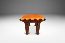 Load image into Gallery viewer, Mid-Century Modern Tooled Leather Sling Ottoman / Footstool by Angel Pazmino, Ecuador, c. 1960s-ABT Modern
