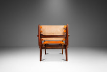 Load image into Gallery viewer, Mid-Century Modern Tooled Leather Sling / Safari Lounge Chair by Angel Pazmino, Ecuador, c. 1960s-ABT Modern
