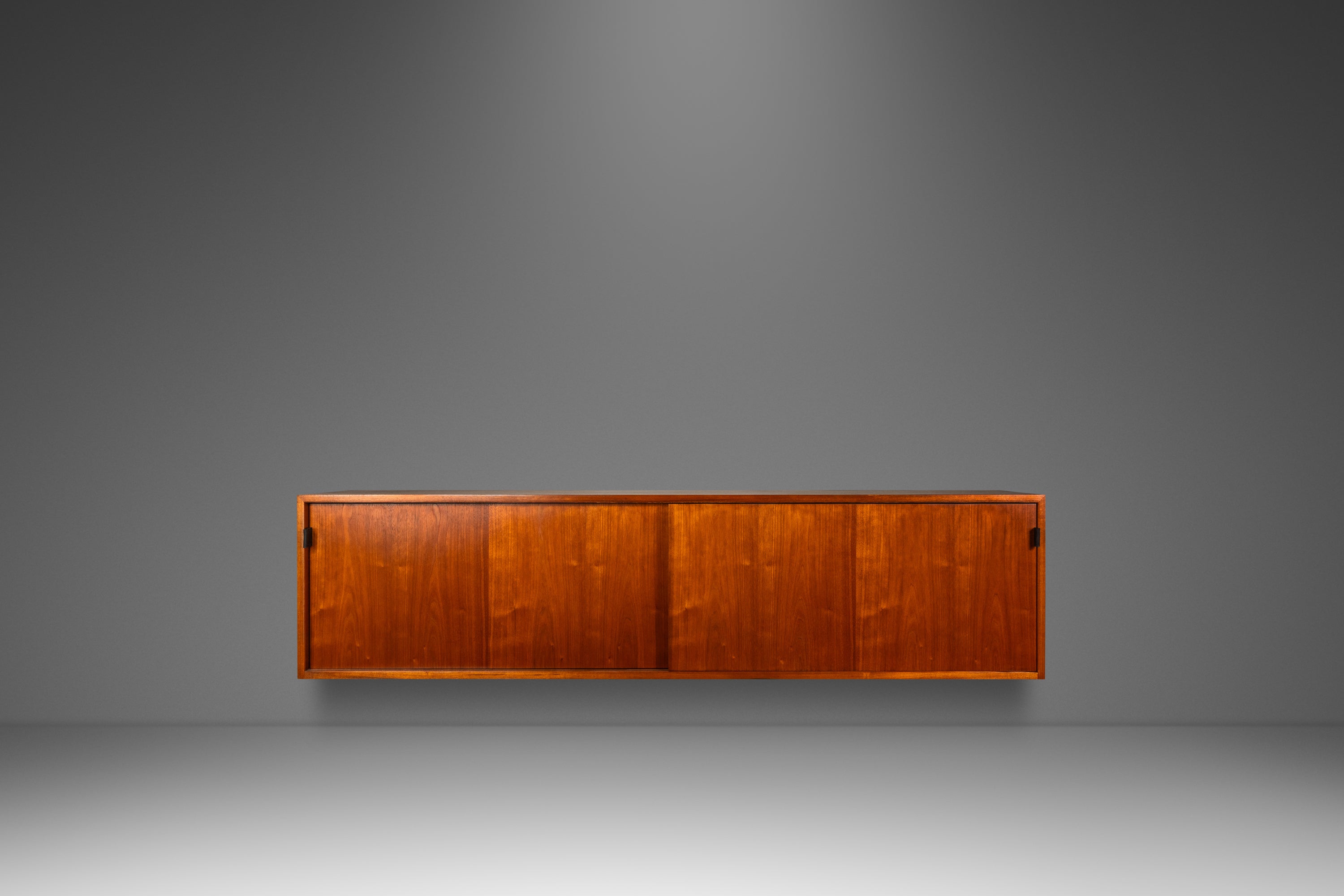 Mid-Century Modern Wall Mount Cabinet / Credenza Model 123 W-1 by Flor