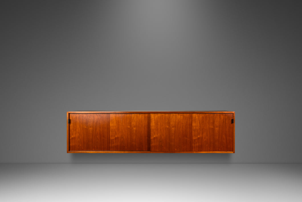 Mid-Century Modern Wall Mount Cabinet / Credenza Model 123 W-1 by Florence Knoll for Knoll Associates, USA, c. 1950s-ABT Modern