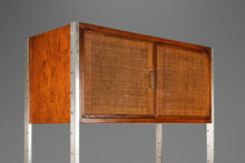 Load image into Gallery viewer, Mid-Century Modern Wall Unit / Bookcase / Display Cabinet in Walnut &amp; Stainless Steel by Jack Cartwright for Founders, USA, c. 1960s-ABT Modern
