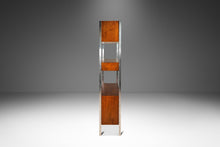 Load image into Gallery viewer, Mid-Century Modern Wall Unit / Bookcase / Display Cabinet in Walnut &amp; Stainless Steel by Jack Cartwright for Founders, USA, c. 1960s-ABT Modern
