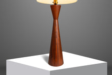 Load image into Gallery viewer, Mid-Century Modern Wood-Turned Hourglass Table Lamp in Solid Walnut Attributed to Phillip Lloyd Powell, USA, c. 1960&#39;s-ABT Modern
