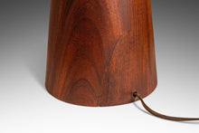 Load image into Gallery viewer, Mid-Century Modern Wood-Turned Hourglass Table Lamp in Solid Walnut Attributed to Phillip Lloyd Powell, USA, c. 1960's-ABT Modern
