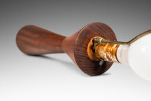 Load image into Gallery viewer, Mid-Century Modern Wood-Turned Hourglass Table Lamp in Solid Walnut Attributed to Phillip Lloyd Powell, USA, c. 1960's-ABT Modern
