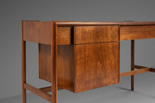 Load image into Gallery viewer, Mid Century Modern Writing Desk in Walnut by Barney Flagg for Drexel, United States, c. 1960&#39;s-ABT Modern
