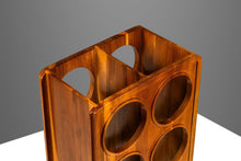 Load image into Gallery viewer, Mid-Century Organic Modern Minimalist &quot;Domino&quot; Wine Rack in Solid Monkey Pod Wood, USA, c. 1970s-ABT Modern
