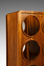 Load image into Gallery viewer, Mid-Century Organic Modern Minimalist &quot;Domino&quot; Wine Rack in Solid Monkey Pod Wood, USA, c. 1970s-ABT Modern
