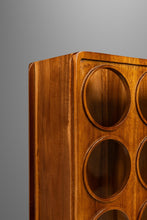 Load image into Gallery viewer, Mid-Century Organic Modern Minimalist &quot;Domino&quot; Wine Rack in Solid Monkey Pod Wood, USA, c. 1970s-ABT Modern
