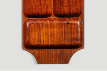 Load image into Gallery viewer, Mid-Century Organic Modern Serving Tray / Catchall Carved from Solid Burmese Teak, c. 1970s-ABT Modern
