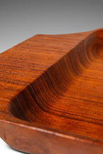 Load image into Gallery viewer, Mid-Century Organic Modern Serving Tray / Catchall Carved from Solid Burmese Teak, c. 1970s-ABT Modern

