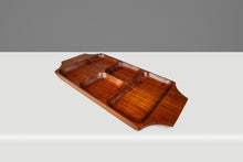 Load image into Gallery viewer, Mid-Century Organic Modern Serving Tray / Catchall Carved from Solid Burmese Teak, c. 1970s-ABT Modern
