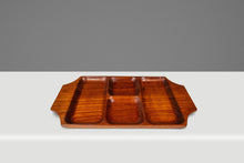 Load image into Gallery viewer, Mid-Century Organic Modern Serving Tray / Catchall Carved from Solid Burmese Teak, c. 1970s-ABT Modern
