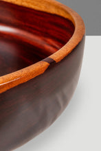 Load image into Gallery viewer, Mid-Century Organic Modern Wood-Turned Hand-Crafted Serving Bowl in Solid Mahogany, c. 1970s-ABT Modern
