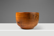 Load image into Gallery viewer, Mid-Century Organic Modern Wood-Turned Serving Bowl in Solid Myrtlewood, Oregon, USA, c. 1980&#39;s-ABT Modern
