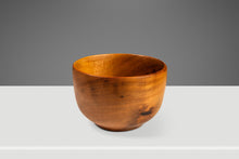 Load image into Gallery viewer, Mid-Century Organic Modern Wood-Turned Serving Bowl in Solid Myrtlewood, Oregon, USA, c. 1980&#39;s-ABT Modern
