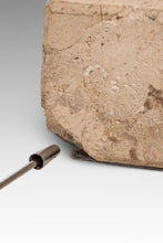 Load image into Gallery viewer, Mid-Century Post Modern Italian Cantilever Freestanding 6 Foot Floor Lamp with Travertine Base, Italy, c. 1980s-ABT Modern
