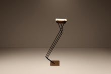 Load image into Gallery viewer, Mid-Century Post Modern Italian Cantilever Freestanding 6 Foot Floor Lamp with Travertine Base, Italy, c. 1980s-ABT Modern
