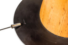 Load image into Gallery viewer, Mid-Century Post Modern Memphis-Style &#39;UFO&#39; Adjustable Halogen Table Desk Lamp w/ Oak Base, c. 1980s-ABT Modern
