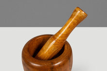 Load image into Gallery viewer, Mid-Century Scandinavian Condiment Carousel in Oak and Stainless Steel by STAKO w/ Complementary Mortar &amp; Pestel, Sweden, c. 1960s-ABT Modern
