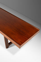 Load image into Gallery viewer, Mid-Century Scandinavian Modern 6 ft “Krobo” Table / Bench in Rosewood by Torbjørn Afdal for Bruksbo, Norway, c. 1960's-ABT Modern

