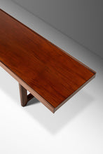 Load image into Gallery viewer, Mid-Century Scandinavian Modern 6 ft “Krobo” Table / Bench in Rosewood by Torbjørn Afdal for Bruksbo, Norway, c. 1960's-ABT Modern

