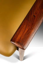 Load image into Gallery viewer, Mid-Century Scandinavian Modern Arm Chair in Solid Rosewood &amp; Leather by De Klerk and Sons, Netherlands, c. 1960s-ABT Modern
