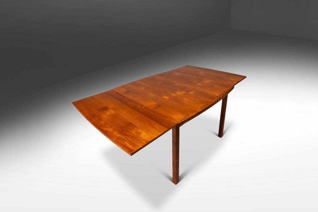 Mid-Century Scandinavian Modern Expansion Dining Table w/ Stow-in-Table Leaves in Teak by D-SCAN, c. 1970's-ABT Modern