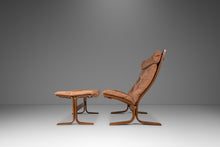 Load image into Gallery viewer, Mid-Century Scandinavian Modern High Back Siesta Lounge Chair &amp; Ottoman by Igmar Relling for Westnofa, Norway, c. 1970's-ABT Modern

