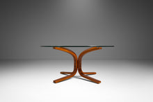 Load image into Gallery viewer, Mid-Century Scandinavian Modern "Siesta" Coffee Table w/ Glass Top by Ingmar Relling for Westnofa, Norway, c. 1970s-ABT Modern
