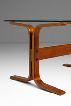 Load image into Gallery viewer, Mid-Century Scandinavian Modern "Siesta" Occasional / Side Table in Beech w/ Glass Top by Ingmar Relling for Westnofa, Norway, c. 1970s-ABT Modern
