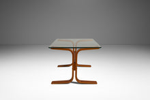 Load image into Gallery viewer, Mid-Century Scandinavian Modern "Siesta" Occasional / Side Table in Beech w/ Glass Top by Ingmar Relling for Westnofa, Norway, c. 1970s-ABT Modern

