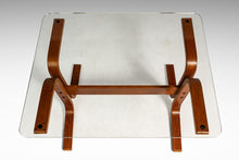 Load image into Gallery viewer, Mid-Century Scandinavian Modern "Siesta" Occasional / Side Table in Beech w/ Glass Top by Ingmar Relling for Westnofa, Norway, c. 1970s-ABT Modern
