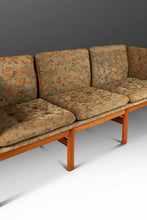 Load image into Gallery viewer, Model 333 Danish Mid-Century Modern Three-Seater Sofa in Solid Beech and Original Floral Upholstery by Schou Andersen, Denmark, c. 1980s-ABT Modern
