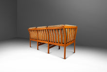 Load image into Gallery viewer, Model 333 Danish Mid-Century Modern Three-Seater Sofa in Solid Beech and Original Floral Upholstery by Schou Andersen, Denmark, c. 1980s-ABT Modern
