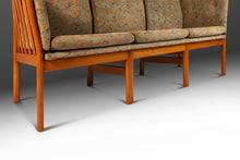 Load image into Gallery viewer, Model 333 Danish Mid-Century Modern Three-Seater Sofa in Solid Beech and Original Floral Upholstery by Schou Andersen, Denmark, c. 1980s-ABT Modern
