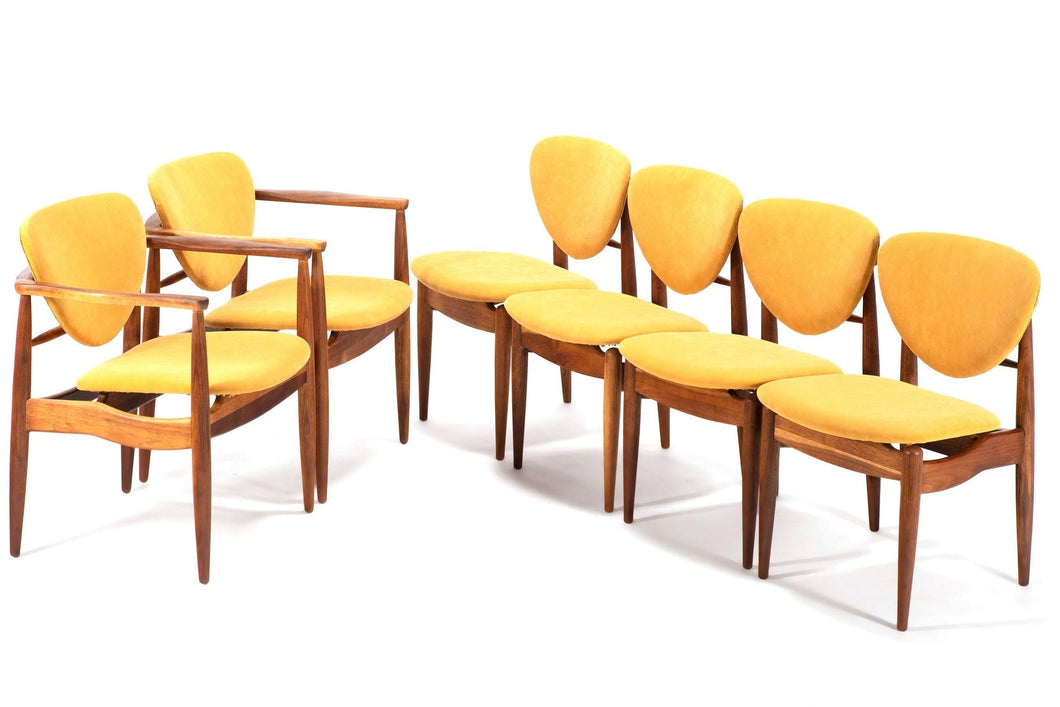 Mt. Airy Dining Chairs for John Stuart in the Manner of Arne Vodder, A Set of 6-ABT Modern