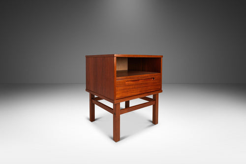 Nightstand / End Table in Teak by Nils Jonsson for Torring Møbelfabrik Produced by HJN Mobler, Denmark, c. 1960's-ABT Modern